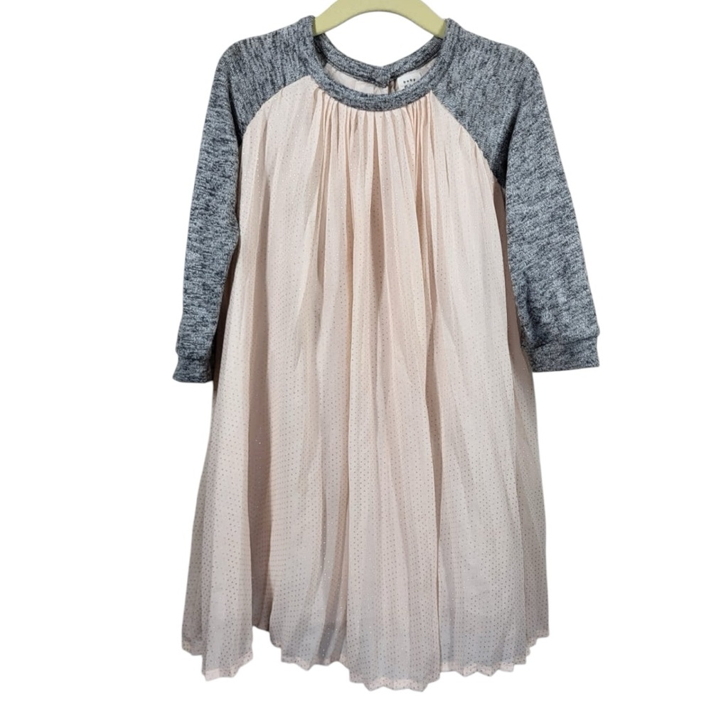 Baby Gap Chiffon Casual Mini Dress in Pink/Grey